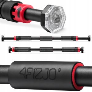 Професійний розсувний турнік 4FIZJO для дверного прорізу 66-100 см Black/Red (P-5907739310385)