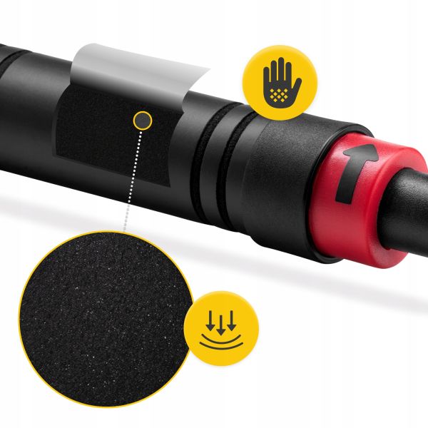 Професійний розсувний турнік 4FIZJO для дверного прорізу 66-100 см Black/Red (P-5907739310385)