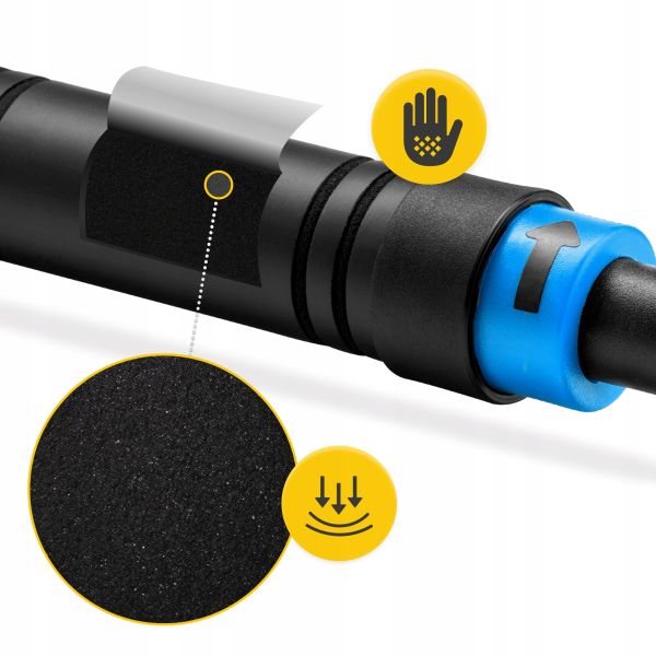 Професійний розсувний турнік 4FIZJO для дверного прорізу 66-100 см Black/Blue (P-5907739314758)