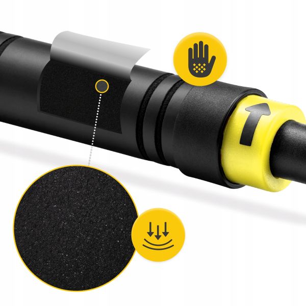 Професійний розсувний турнік 4FIZJO для дверного прорізу 66-100 см Black/Yellow (P-5907739314765)