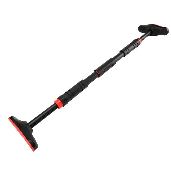 Домашній розсувний турнік в двері CORNIX Pro 67-100 см XR-0283 Black/Red