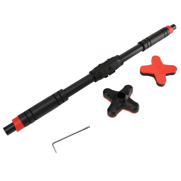 Домашній розсувний турнік в двері CORNIX Pro+ 90-130 см XR-0287 Black/Red