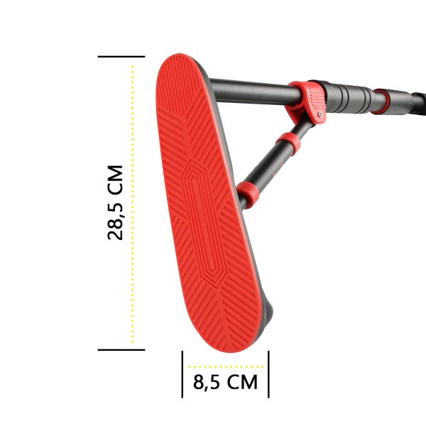 Домашній розсувний турнік в двері CORNIX Elite 85-120 см XR-0290 Black/Red