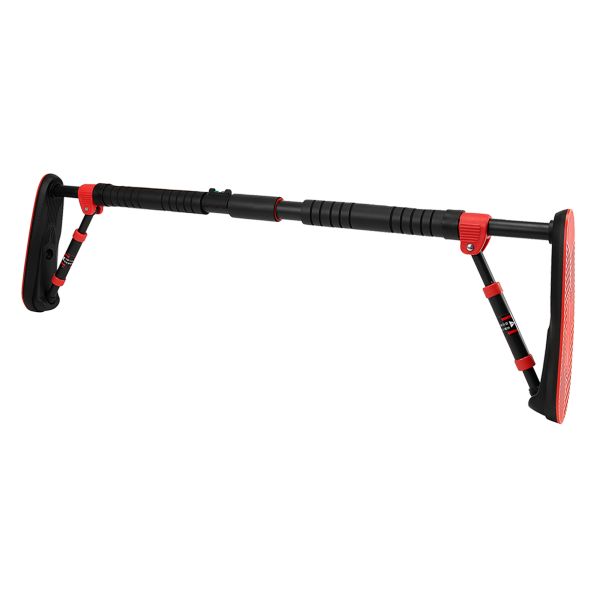 Домашній розсувний турнік в двері CORNIX Elite 105-140 см XR-0291 Black/Red