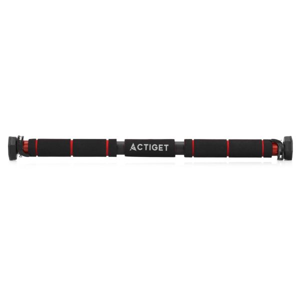 Турнік у дверний проріз ACTIGET розсувний для дому 62-100 см ACT0167 Black/Red