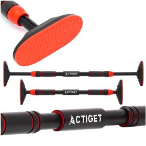 Турнік у дверний проріз ACTIGET розсувний для дому 72-105 см ACT0168 Black/Red