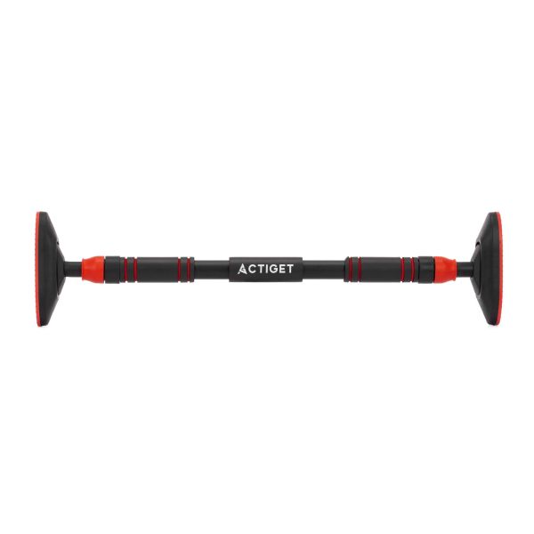 Турнік у дверний проріз ACTIGET розсувний для дому 72-105 см ACT0168 Black/Red